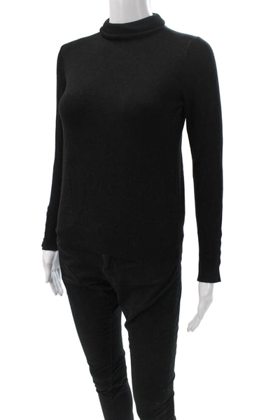 Zara Womens Black Turtleneck Pullover Long Sleeve Size S
