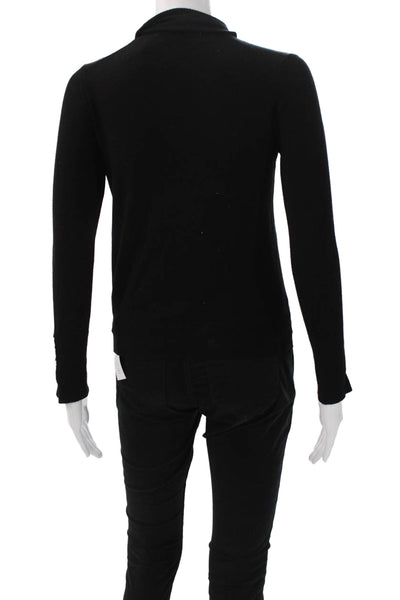 Zara Womens Black Turtleneck Pullover Long Sleeve Size S