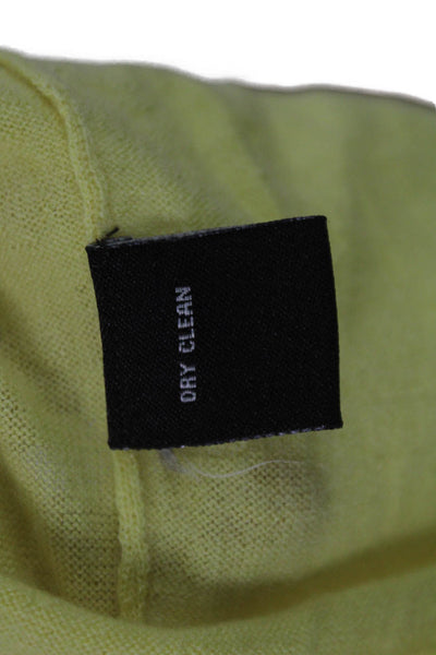 Henri Bendel Women Scoop Neck Cashmere Tank Sleeveless Yellow Size M