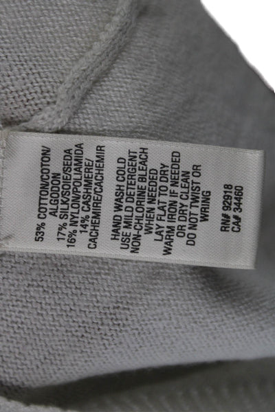 Juicy Couture Women Henley Short Sleeve Basic T-Shirt Ivory Size M