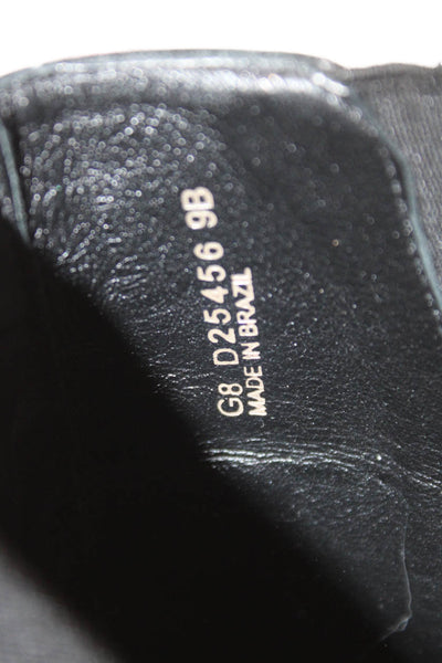 Cole Haan Womens Leather Pull On Ankle Boots Black Size 9B
