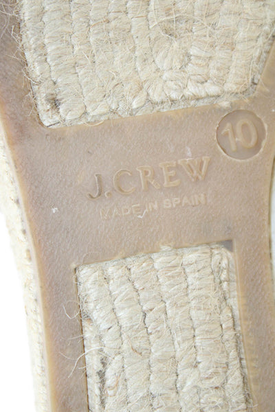 J Crew Womens Suede Open Toe Strappy Sandals Brown Size 10