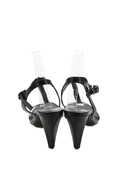 Marc By Marc Jacobs Womens Leather Ankle Strap Heels Black Size 39 9