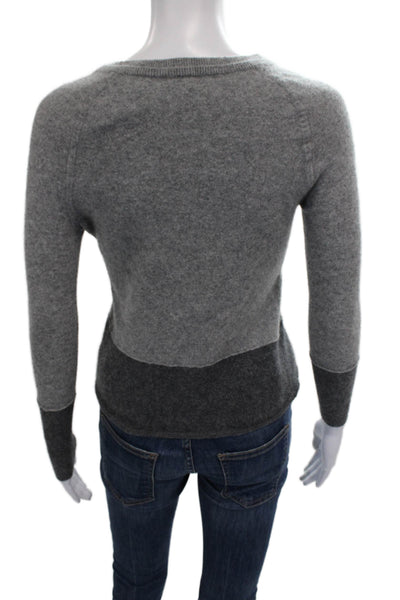Vince Womens 100% Cashmere Boatneck Pullover Sweater Gray Long Sleeve Size XS