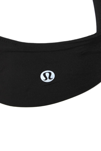 Lululemon Womens Spaghetti Strap Scoop Neck Padded Sports Bra Black Size 6
