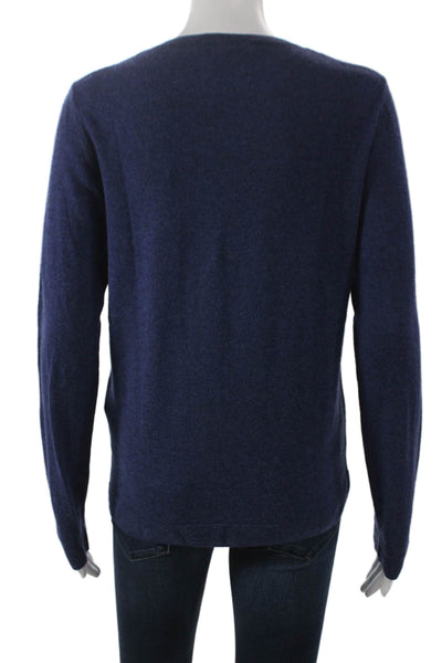The Cashmere Project Womens Pullover Sweater Blue Cashmere V Neck Size S