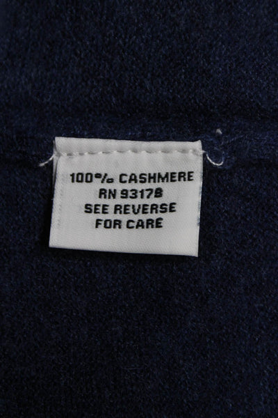 The Cashmere Project Womens Pullover Sweater Blue Cashmere V Neck Size S