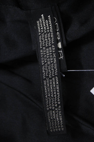 Ralph Lauren Black Label Women Black Basic Jacket Wool Cashmere Size 4