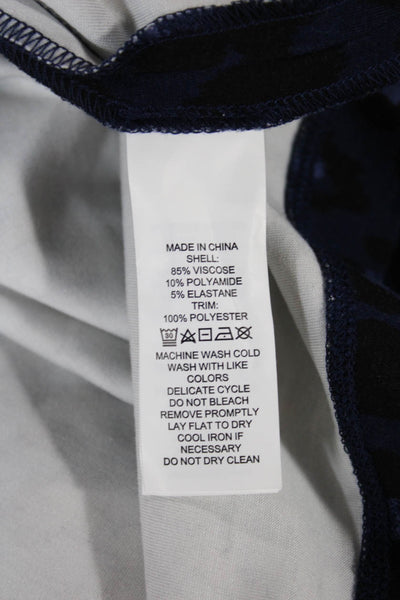 Kate Spade New York Women Fit & Flare Dress Blue Animal Print Size 10