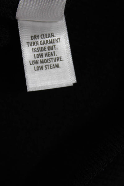 St. John Collection Women Sheath Dress Black Wool Sleeveless Scoop Neck Size 8