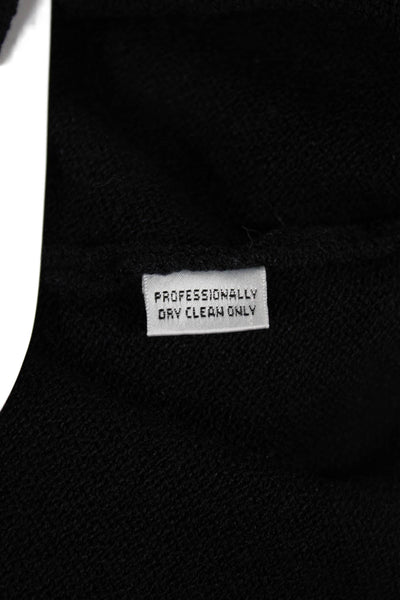 St. John Womens Cropped Wool Pants Black Pull On Size 4