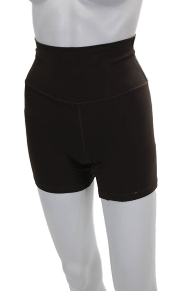 Lululemon Womens Athletic Nylon Shorts Brown Size 2