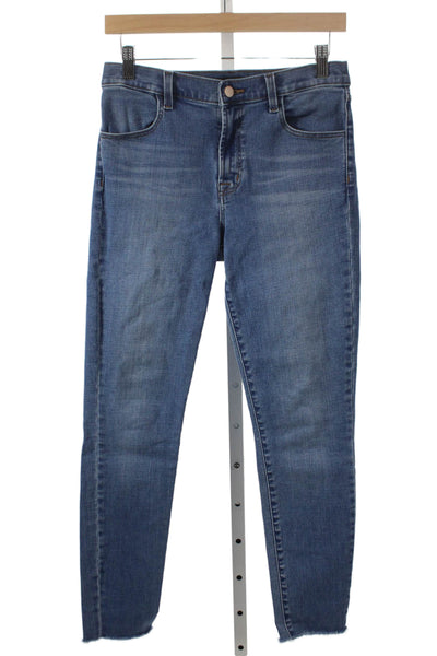 J Brand Women Skinny Jeans Blue High Rise Zip Inseam 26 Size 27