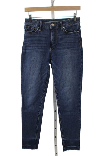 Joes Womens Skinny High Rise Jeans Blue Cotton Blend Size 28