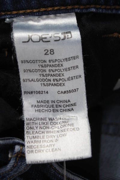 Joes Womens Skinny High Rise Jeans Blue Cotton Blend Size 28