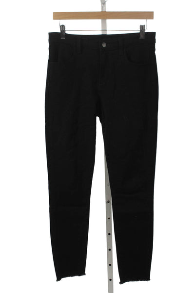 J Brand Womens Skinny High Rise Black Jeans Size 27