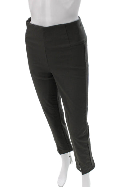 Athleta Womens Gray Ankle Pants Nylon Zip Inseam 27 Size 4
