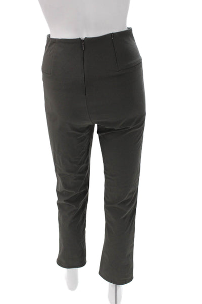 Athleta Womens Gray Ankle Pants Nylon Zip Inseam 27 Size 4