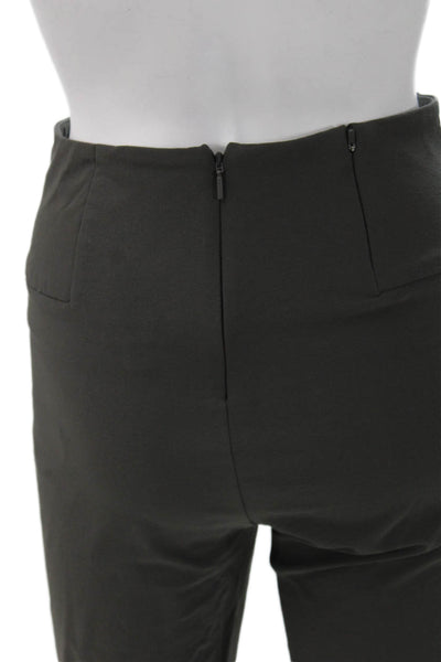 Athleta Womens Gray Ankle Pants Nylon Zip Inseam 27 Size 4