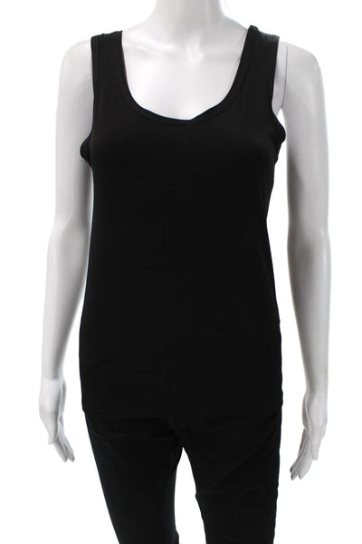 Love Ady Women Basic Sleeveless Scoop Neck Tank Black Size S