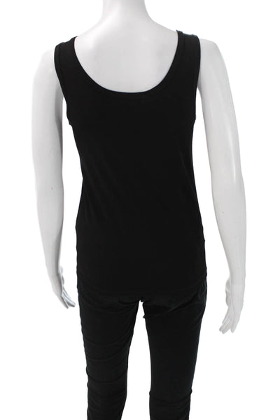 Love Ady Women Basic Sleeveless Scoop Neck Tank Black Size S