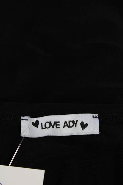 Love Ady Women Basic Sleeveless Scoop Neck Tank Black Size S