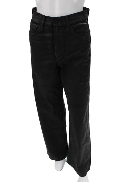 Joes Jeans Womens Wide Leg High Rise Black Jeans Size 25