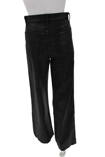 Joes Jeans Womens Wide Leg High Rise Black Jeans Size 25