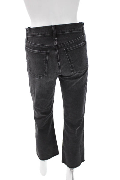 Joes Jeans Womens Straight Jeans Black High Rise Cotton Blend Size 26