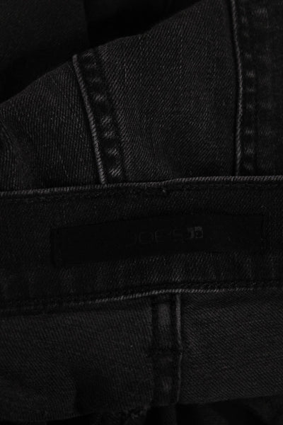 Joes Jeans Womens Straight Jeans Black High Rise Cotton Blend Size 26