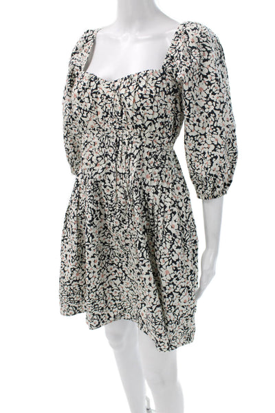 Greylin Anthropologie Womens Fit & Flare Floral Sweetheart Short Dress Size XS