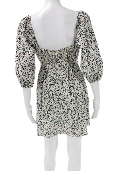 Greylin Anthropologie Womens Fit & Flare Floral Sweetheart Short Dress Size XS