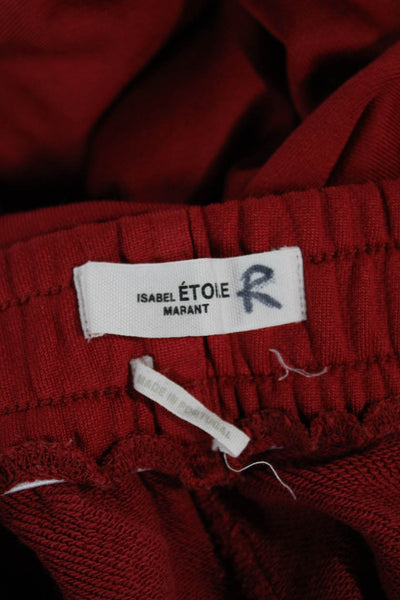 Isabel Marant Etoile Womens Red Pull On Polyamide Sweatpants Size 36