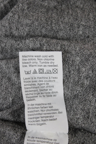 Madewell Womens Basic Solid Gray Cotton Crew Neck Short Sleeve T-Shirt Size XS