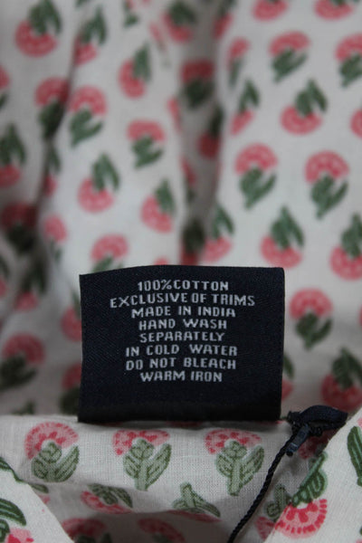 Madison Mathews Women Multicolor Floral Button-Up Long Sleeve Top Size One Size