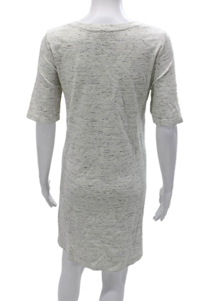 Katherine Barclay Womens Gray T Shirt Dress Short Sleeve Size M