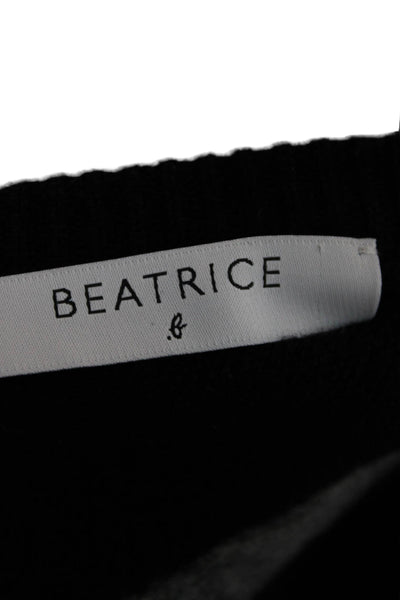 Beatrice Womens Sweater Dress Multicolor Wool Long Sleeve Round Neck Size 6