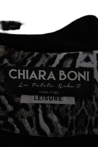 Chiara Boni La Petite Robe Women Bomber Jacket Multicolor Animal Print Size S
