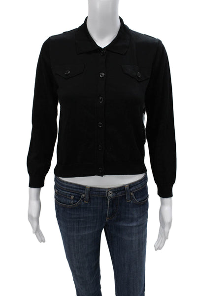 Emporio Armani Womens Cardigan Multicolor Cotton Long Sleeve Heart Size 42