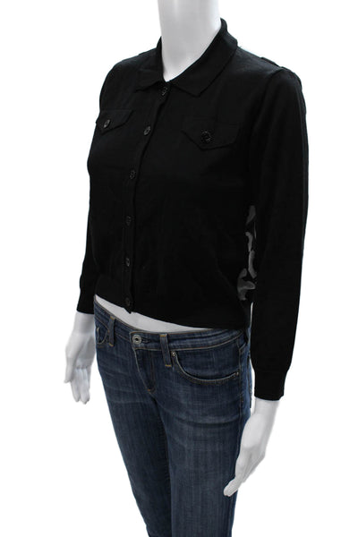 Emporio Armani Womens Cardigan Multicolor Cotton Long Sleeve Heart Size 42