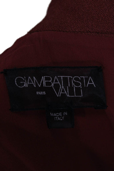 Giambattista Valli Women Red Cotton Fit & Flare Midi Dress Size XS