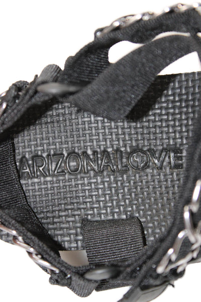 Arizona Love Womens Chain Link Slingbacks Hiking Sandals Black Size 41 11