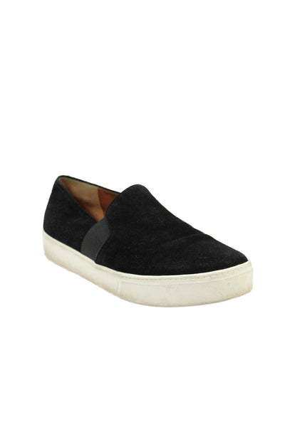 Vince Womens Suede Slide On Casual Walking Sneakers Black Size 9.5 Medium