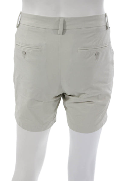 Vineyard Vines Mens Chino Shorts Gray Button Cotton Blend Size 28