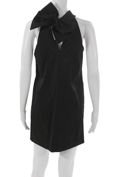 Kate Spade New York Women Shift Dress Black Halter Above Knee Size 00