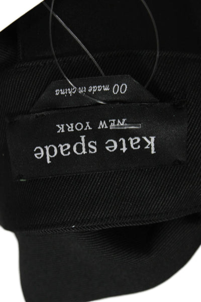 Kate Spade New York Women Shift Dress Black Halter Above Knee Size 00