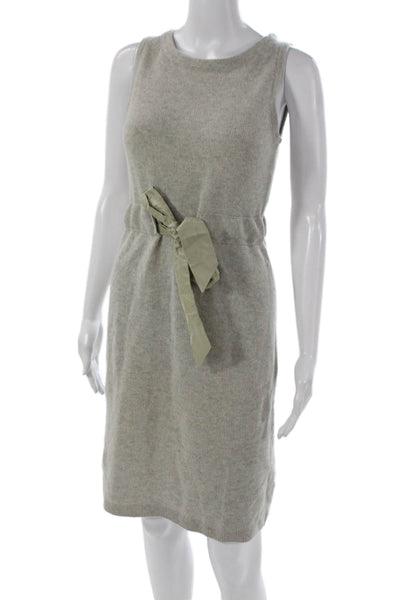J Crew Womens Sweater Dress Gray 100% Cashmere Sleeveless Short Size XS