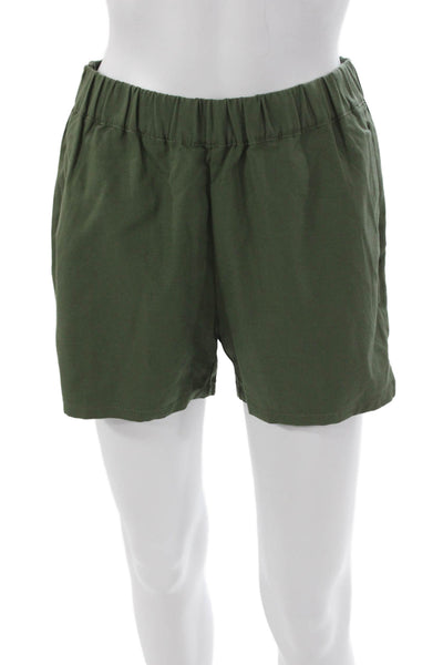 Madewell Womens Chino Shorts Green Pull On Size XS