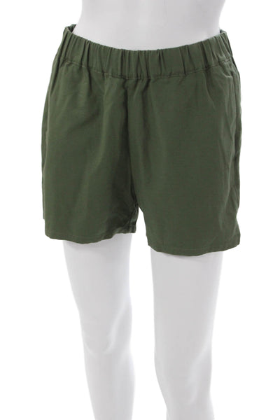 Madewell Womens Chino Shorts Green Pull On Size XS