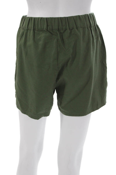 Madewell Womens Chino Shorts Green Pull On Size XS